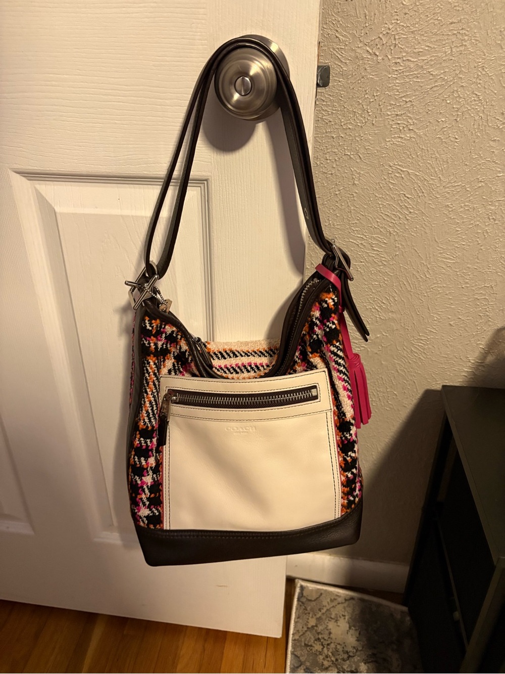 New with tags 2012 coach legacy wool shoulder bag